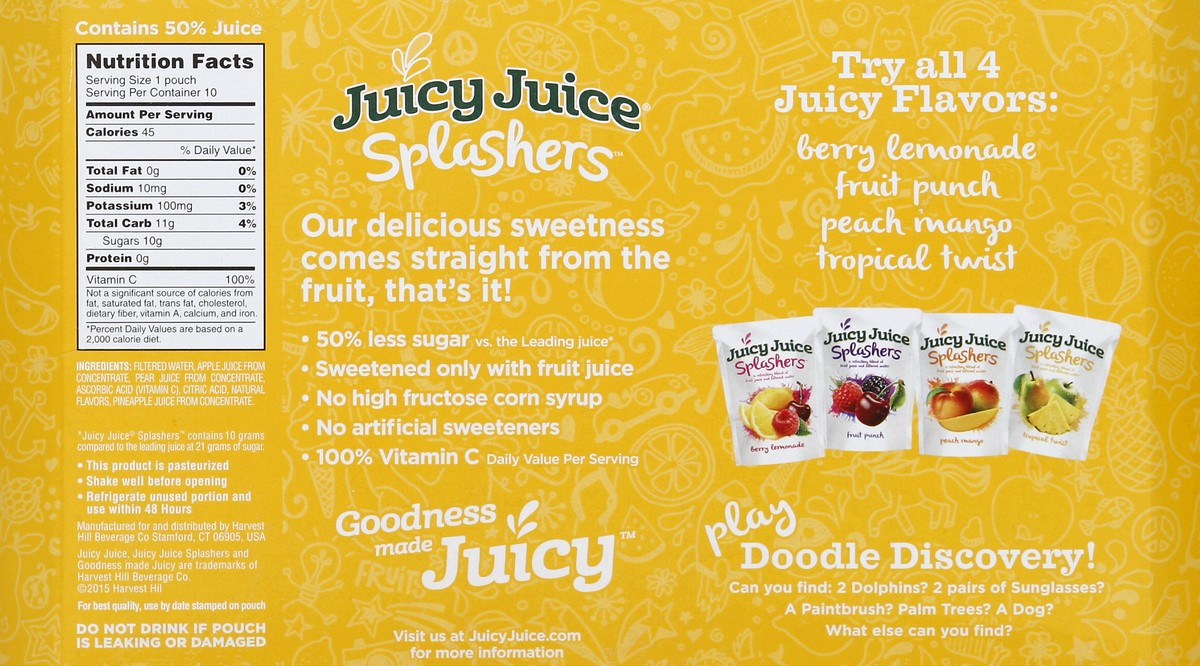 slide 6 of 6, Juicy Juice Juice Beverage, Tropical Twist, 10 ct