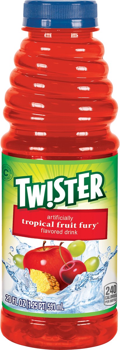 slide 3 of 6, Tropicana Twister Tropical Fruit Fury Flavored Drink 20 oz, 20 oz