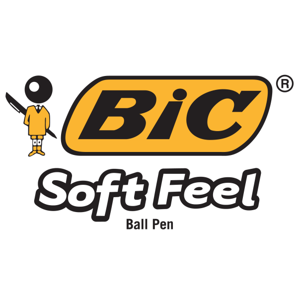 slide 7 of 9, BIC Soft Feel Ballpoint Retractable Pen- Black/Blue (36 Per Pack), 1 mm, 1 mm