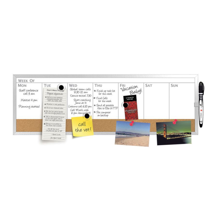 slide 2 of 2, Office Depot Brand Magnetic Calendar Board, 7 1/2 in x 23 in