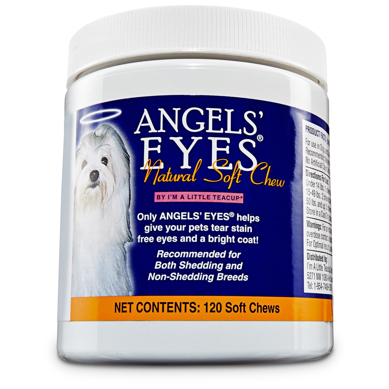 slide 1 of 1, Angels' Eyes Natural Soft Chew Tear Stain Remover, 1 ct