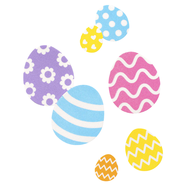 slide 1 of 1, American Crafts DIY Foam Stickers, Easter Eggs, 3 in