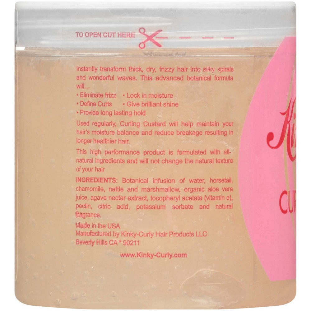 slide 4 of 5, Kinky-Curly Curl Custard Gel, 8 oz