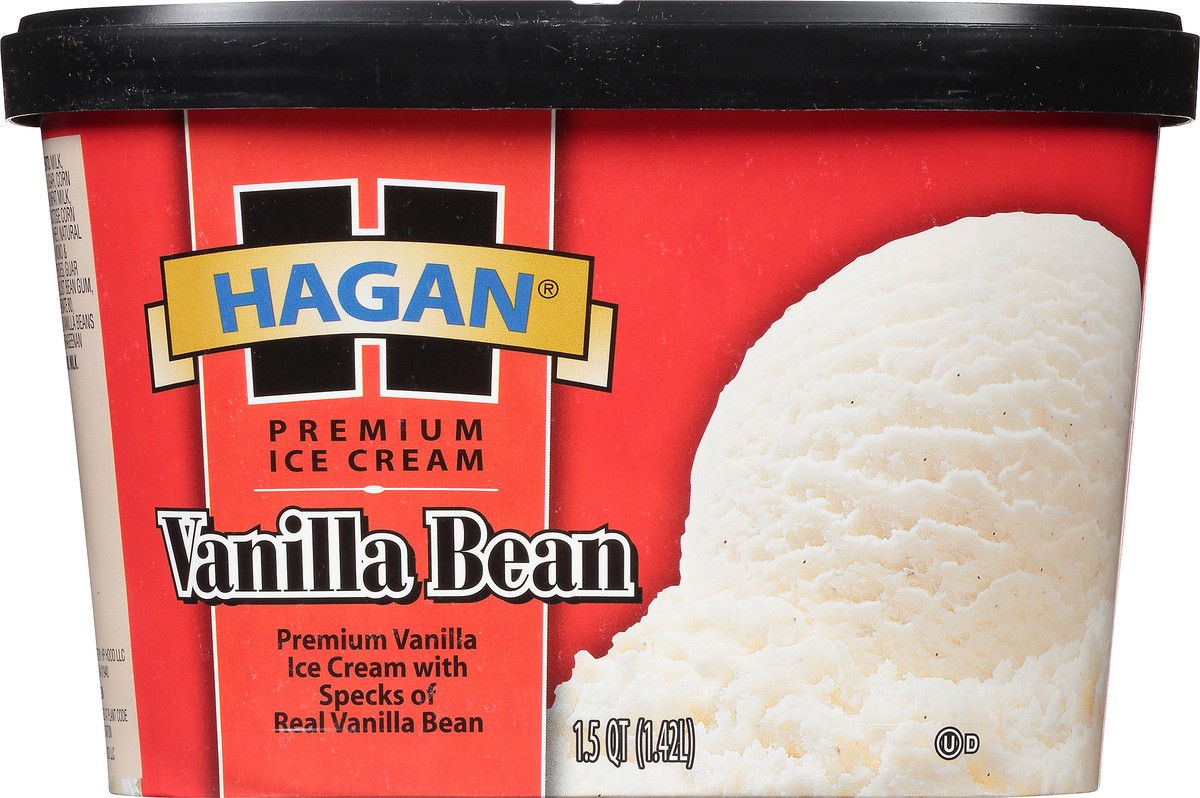 slide 8 of 10, Hagan Vanilla Bean Premium Ice Cream 1.5 qt. Tub, 1.42 liter