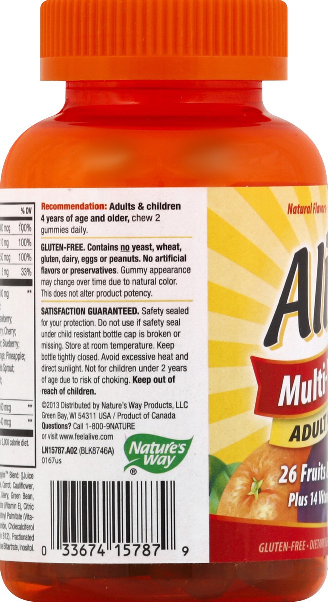 slide 3 of 4, Alive! Alive Multivitamin Gummies Adult, 50 ct