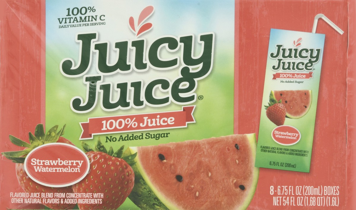 slide 12 of 13, Juicy Juice Strawbery Watermelon, 8 ct