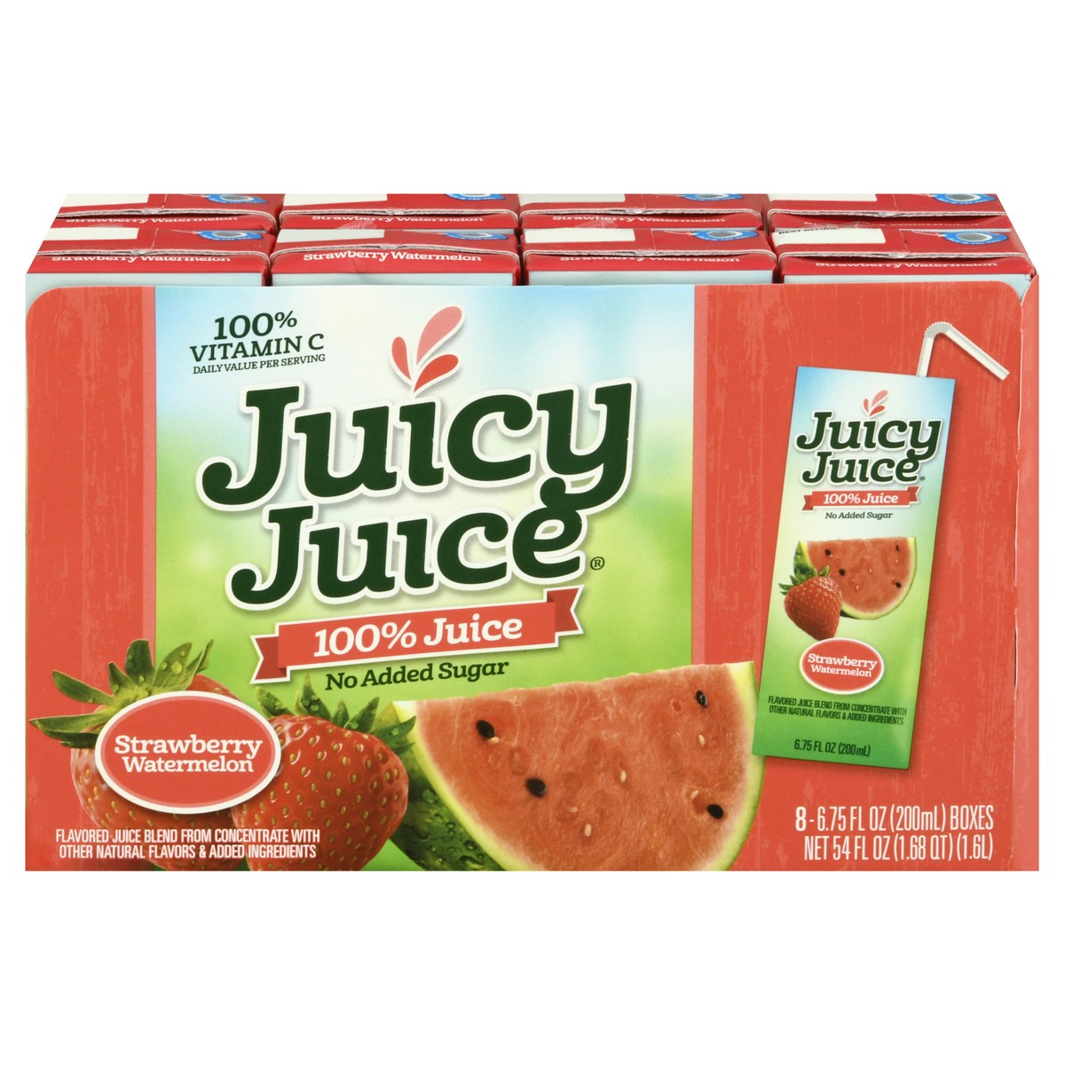 slide 1 of 13, Juicy Juice Strawbery Watermelon, 8 ct