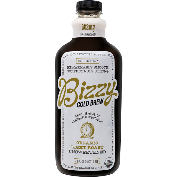 slide 1 of 3, Bizzy Coffee Coffee, Organic, Light Roast, Cold Brew, 