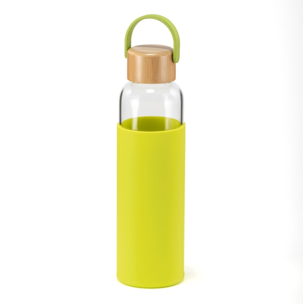 slide 1 of 1, Hd Designs Outdoors Glass Bottle With Bamboo Lid - Sulphur Spring, 17 oz