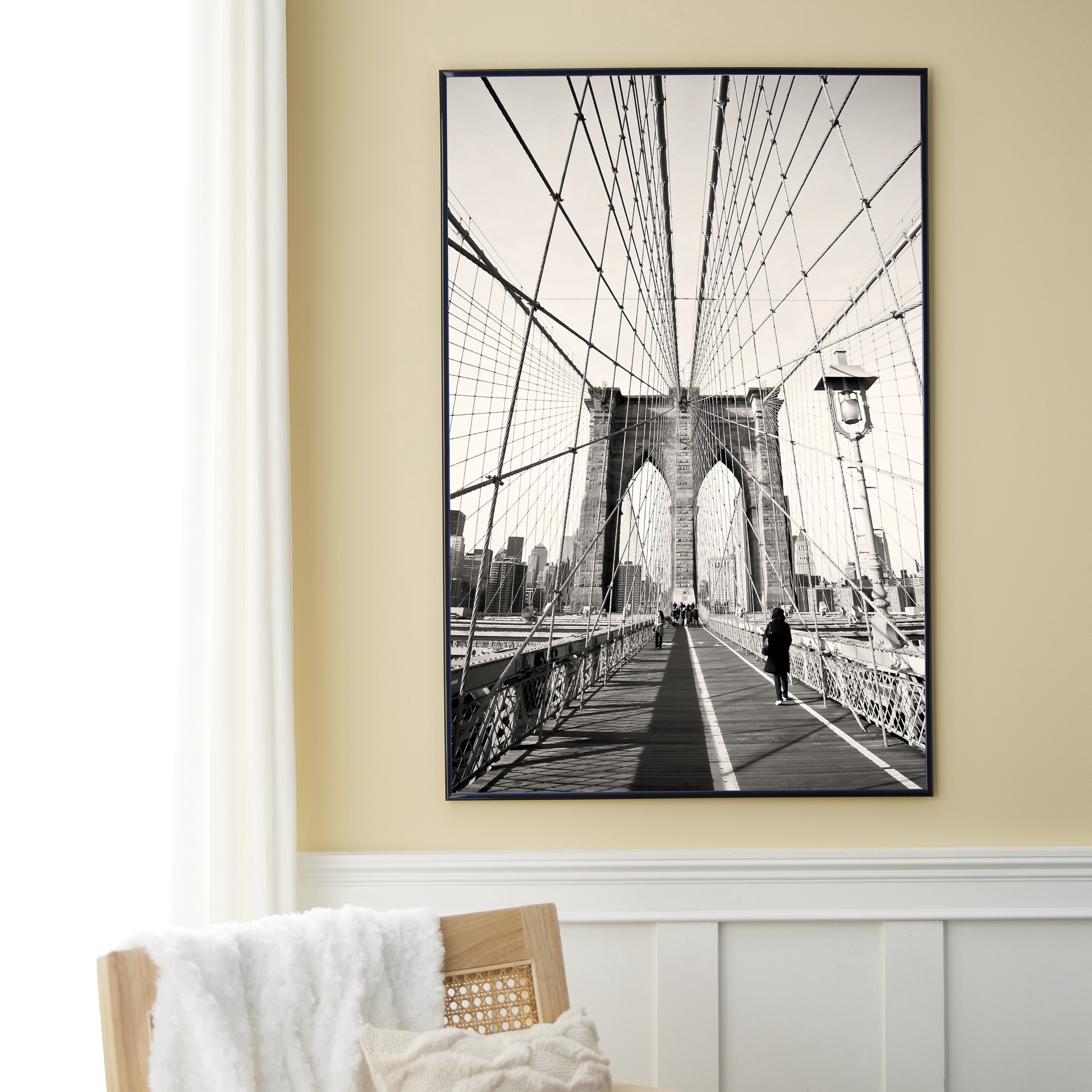slide 4 of 5, Styleline Black Poster Frame By Studio Decor, 24 in x 36 in