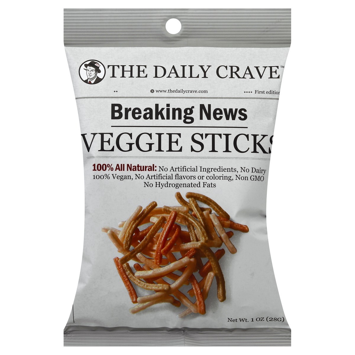 slide 5 of 6, The Daily Crave Veggie Sticks 1 oz, 1 oz