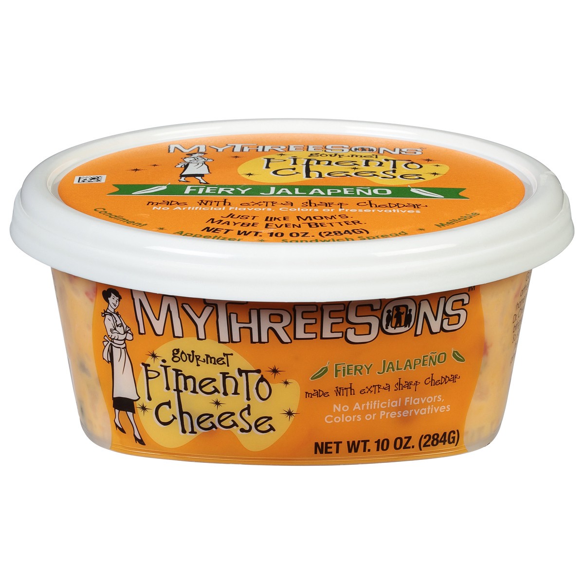 slide 8 of 11, MyThreeSons Gourmet Fiery Jalapeno Pimento Cheese 10 oz, 10 oz