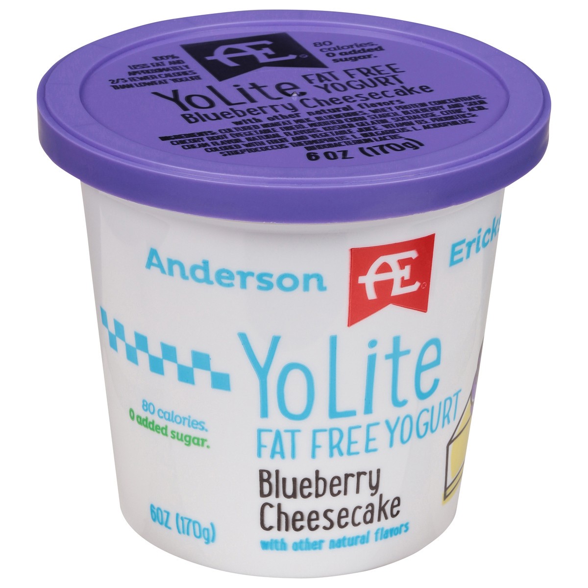 slide 7 of 9, Anderson Erickson Dairy YoLite Fat Free Blueberry Cheesecake Yogurt 6 oz, 6 oz