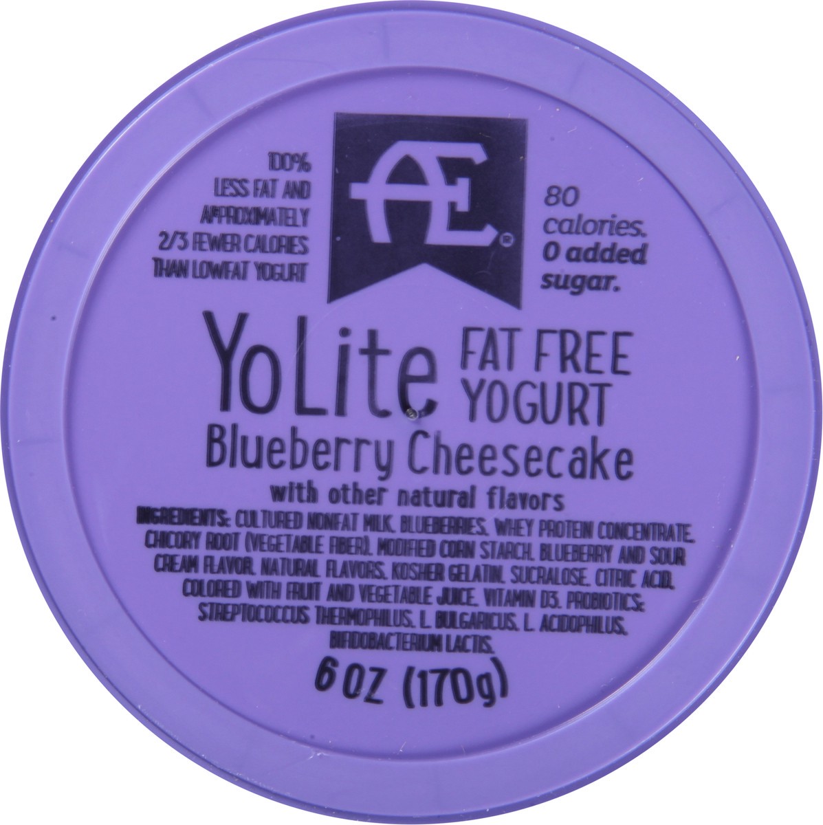 slide 5 of 9, Anderson Erickson Dairy YoLite Fat Free Blueberry Cheesecake Yogurt 6 oz, 6 oz