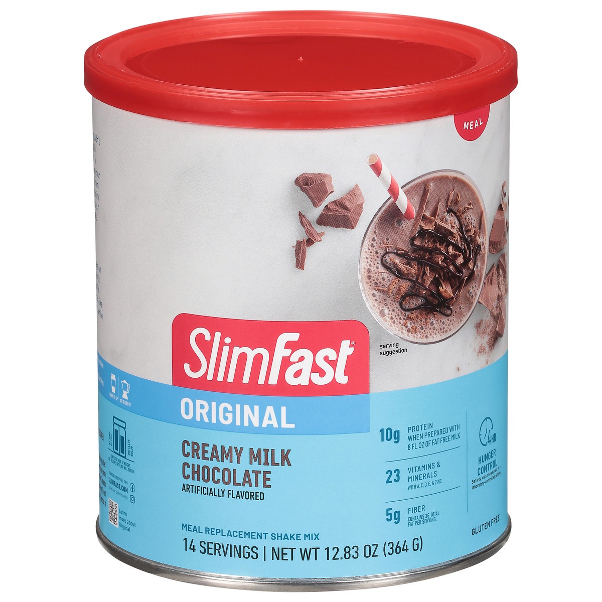 slide 10 of 12, SlimFast Original Creamy Milk Chocolate Meal Replacement Shake Mix 12.83 oz, 12.83 oz