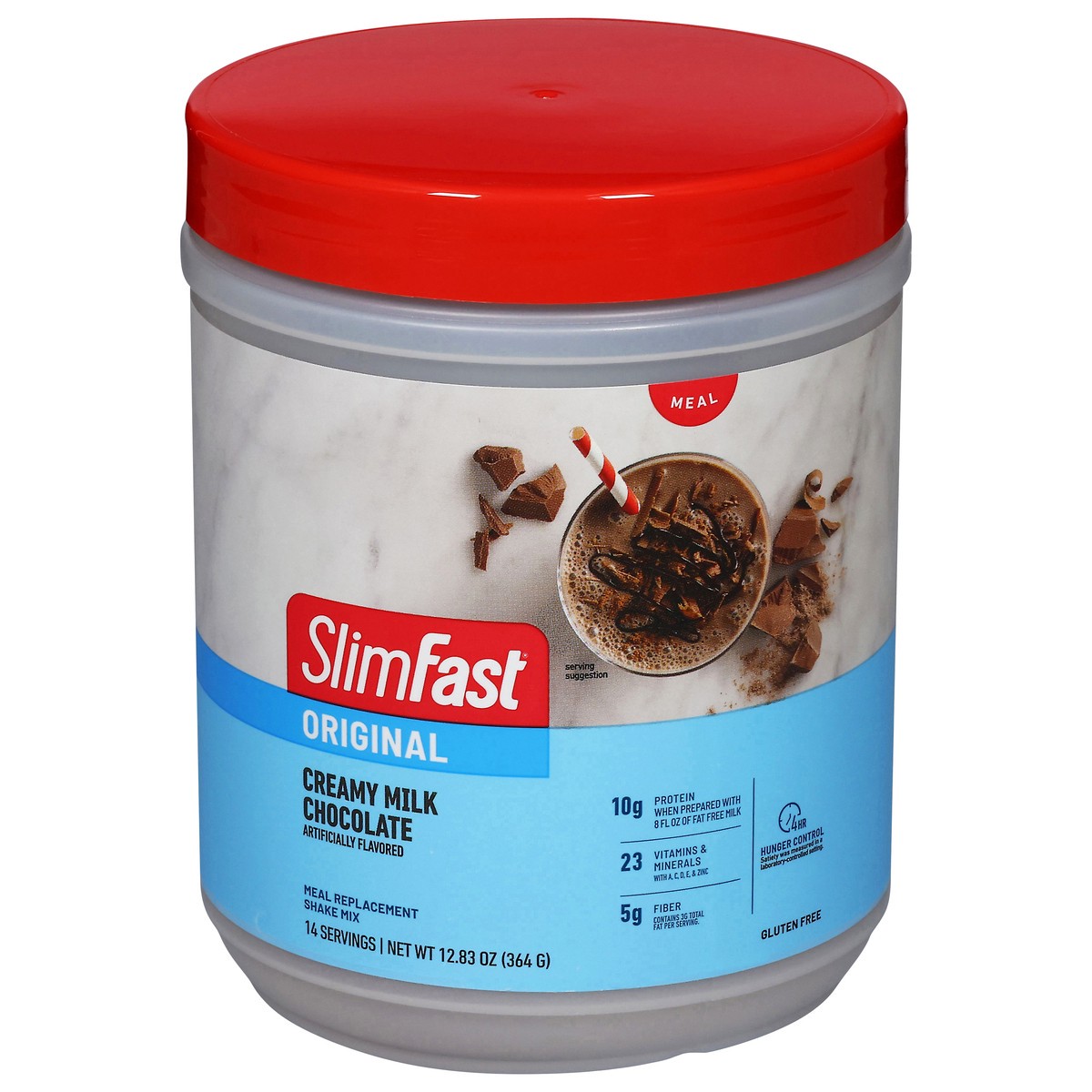 slide 1 of 12, SlimFast Original Creamy Milk Chocolate Meal Replacement Shake Mix 12.83 oz, 12.83 oz