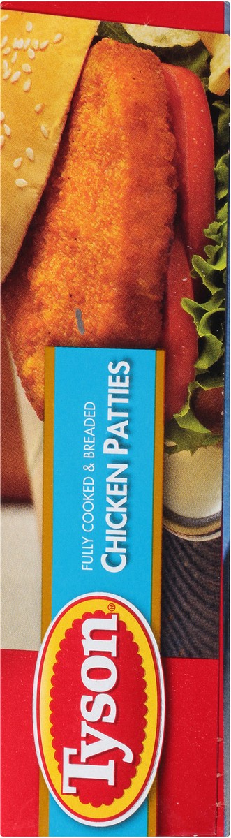 slide 7 of 8, Tyson Breaded Chicken Patties Fully Cooked & Breaded, 10.72 oz