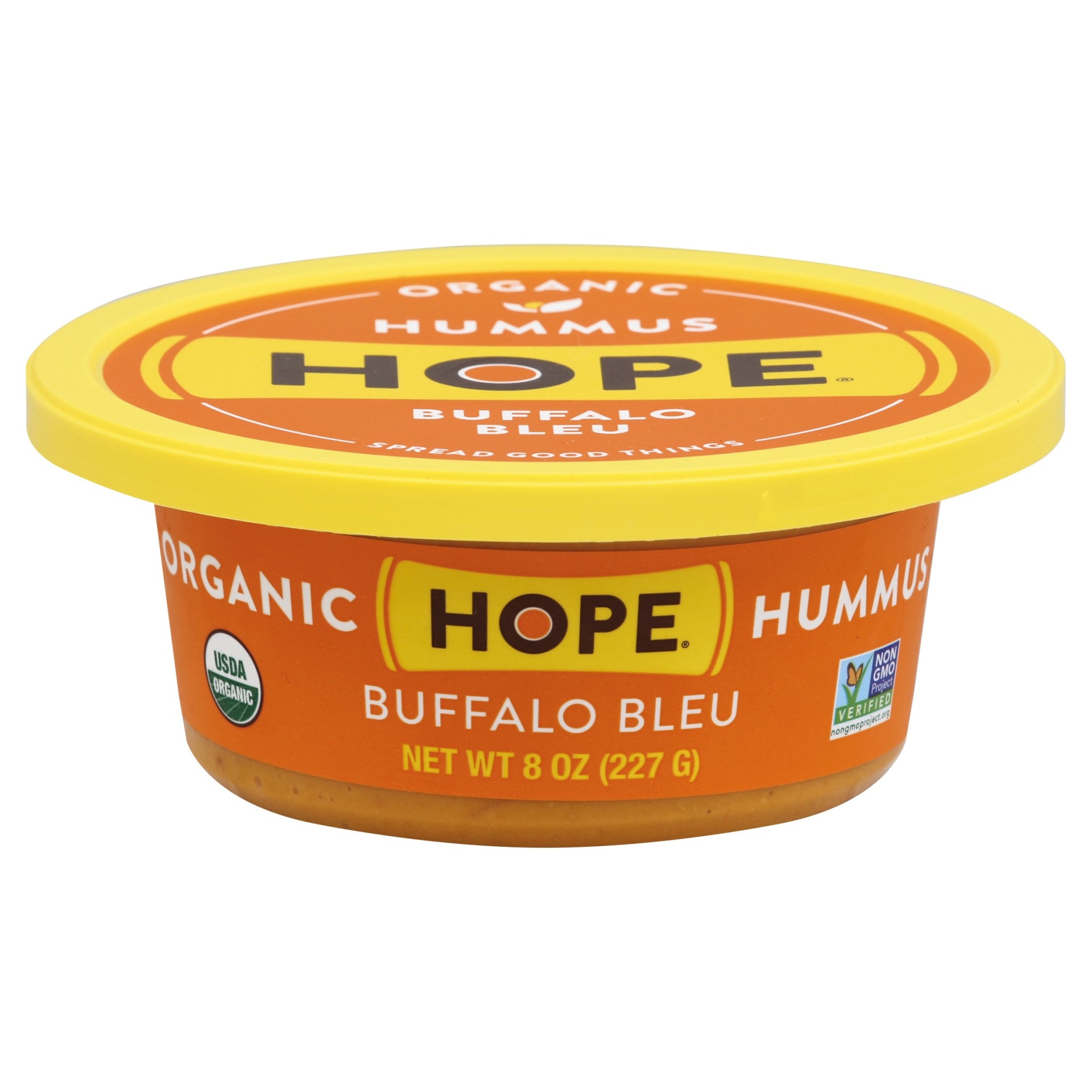 slide 1 of 3, Hope Foods Buffalo Bleu Hummus, 8 oz