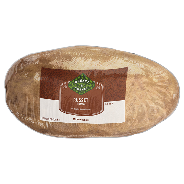 slide 1 of 1, Basket & Bushel Potato, Russet, 8 oz