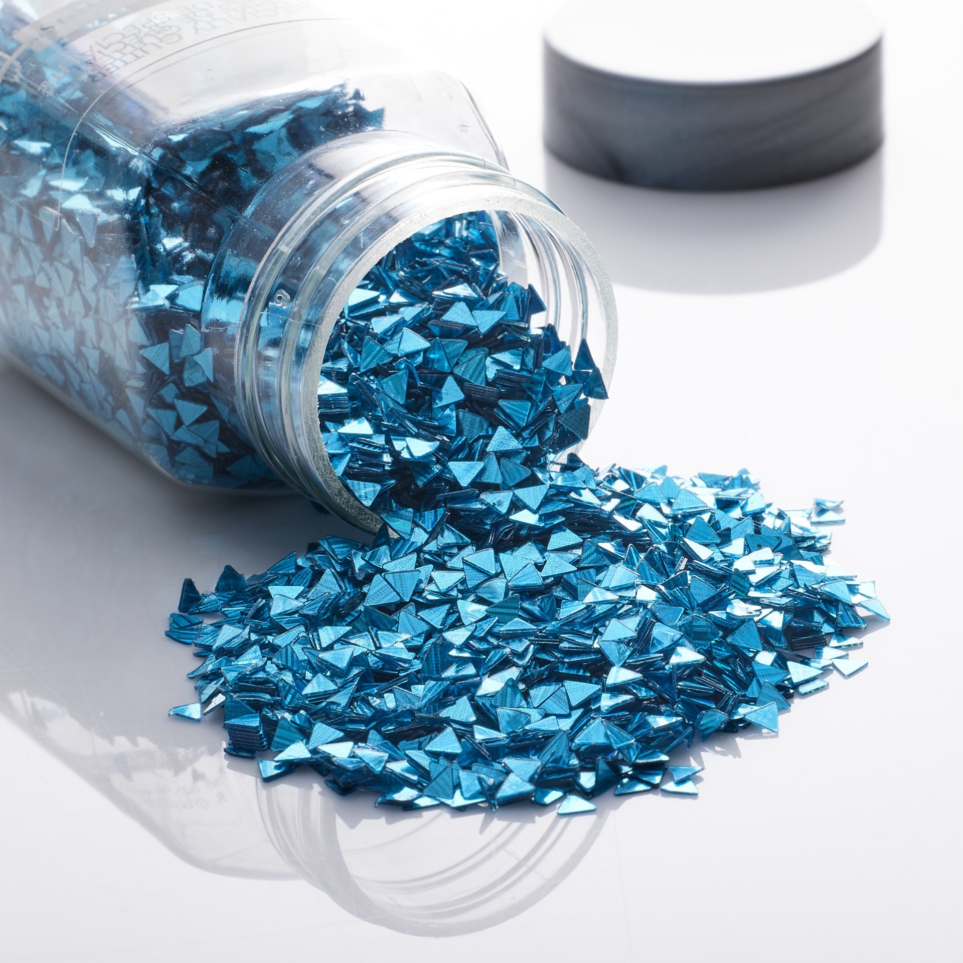 slide 3 of 3, Triangle Shaped Holographic Glitter By Recollections, 1 oz