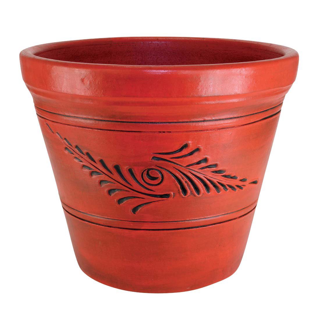 slide 1 of 1, PR Imports Dark Red Highlight Planter, 19 in