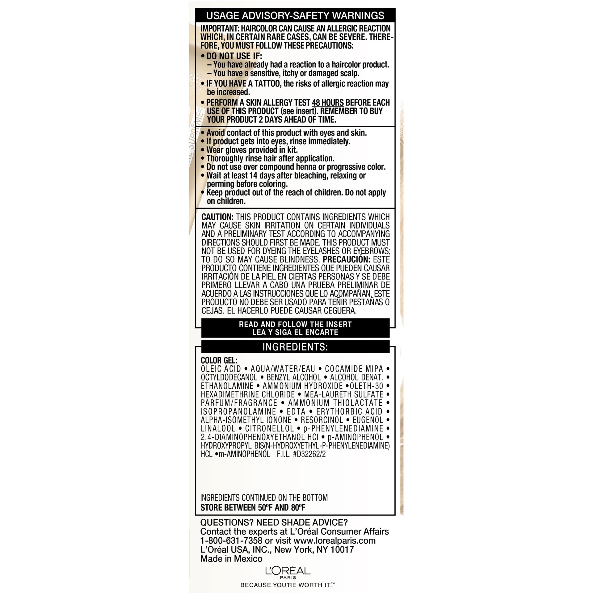 slide 5 of 8, L'Oréal Superior Preference Hair Color Cooler LB01 Extra Light Ash Blonde, 1 ct