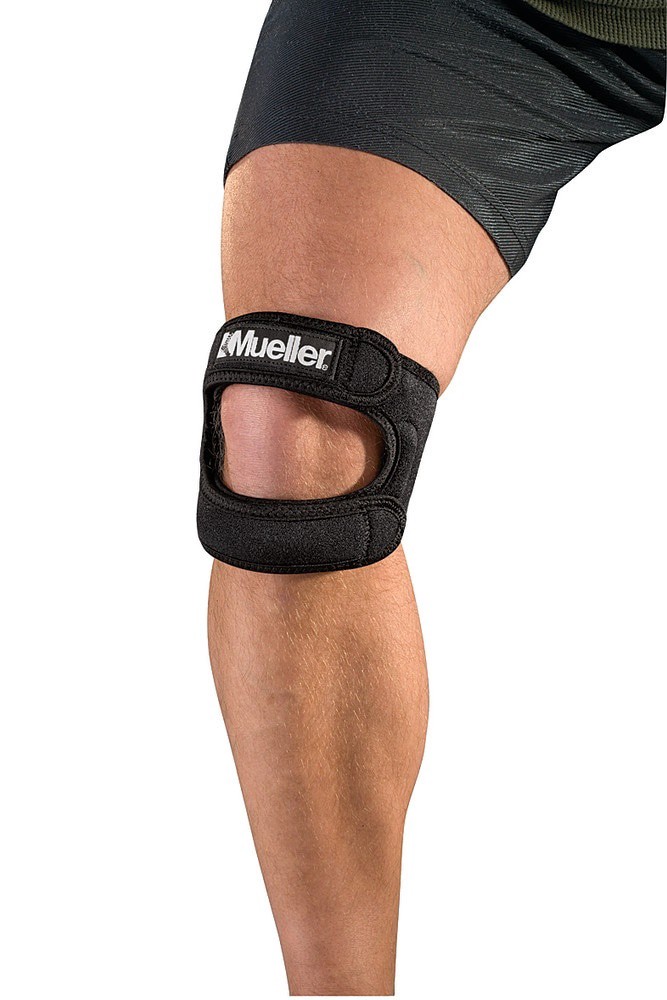 slide 1 of 1, Mueller Max Knee Strap, Black, 1 ct