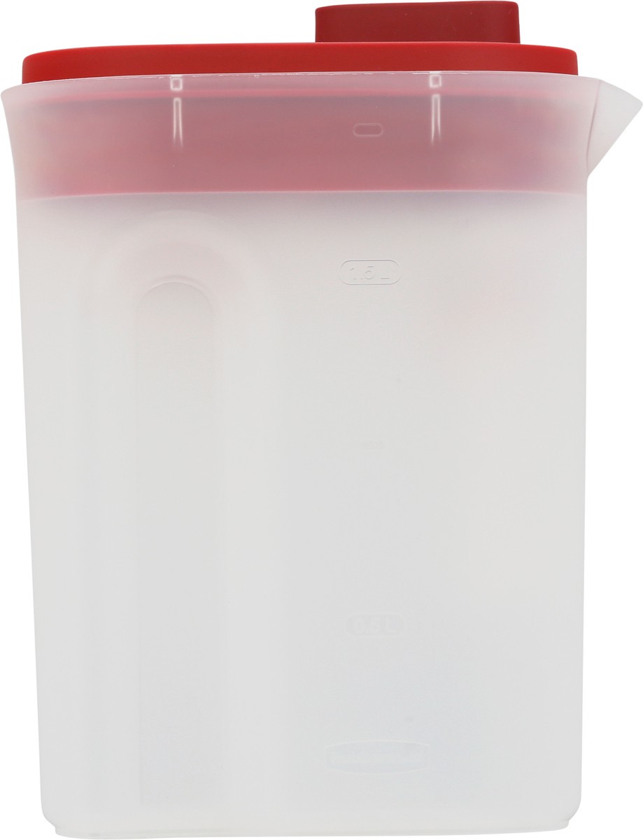 slide 9 of 11, Rubbermaid Compact Pitcher with Premium Lid, Plastic Pitcher with Multifunction Lid, 2 qt