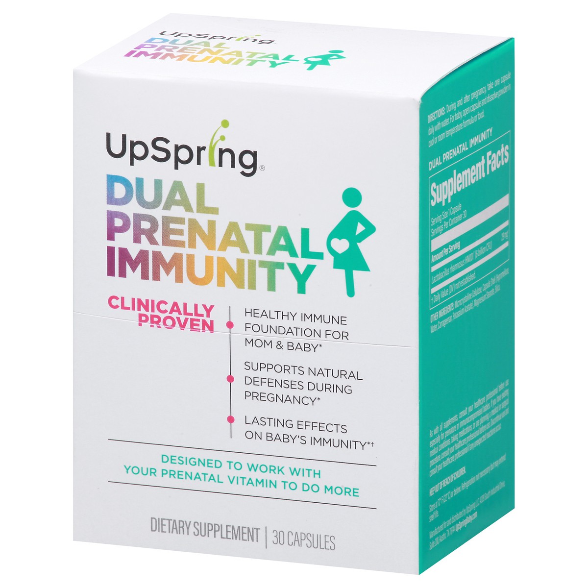 slide 2 of 9, UpSpring Capsules Dual Prenatal Immunity 30 ea, 30 ct