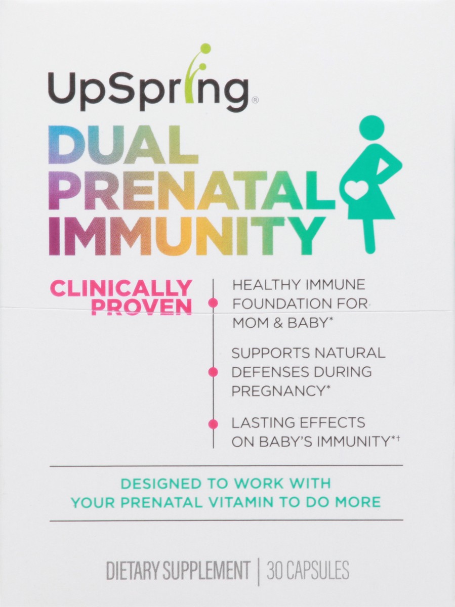 slide 6 of 9, UpSpring Capsules Dual Prenatal Immunity 30 ea, 30 ct