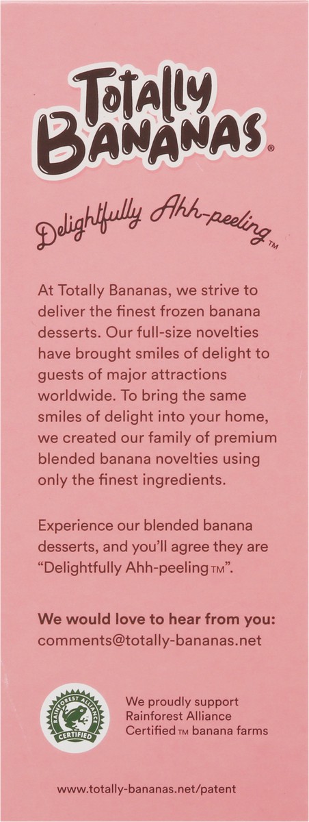 slide 8 of 15, Totally Bananas Creamy Banana-Strawberry Blend Dipped in Dark Chocolate Pops 5 - 2.04 fl oz Packs, 5 ct