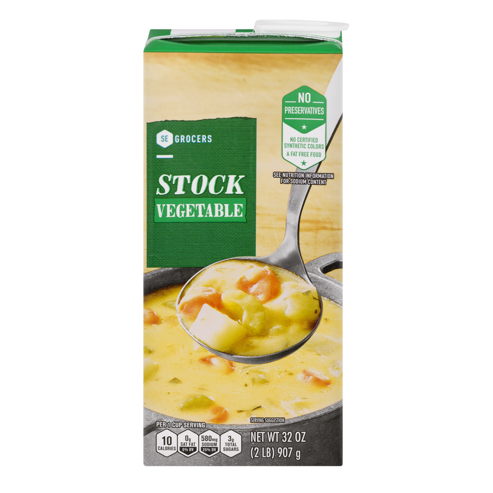 slide 1 of 1, SE Grocers Stock Vegetable, 32 oz