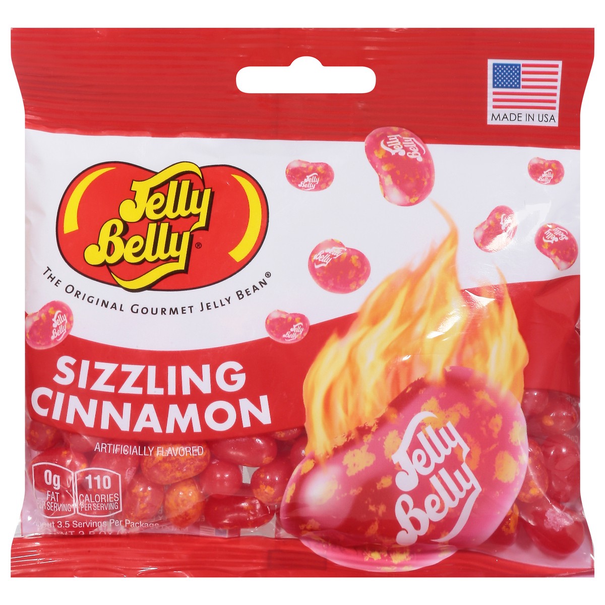 slide 1 of 9, Jelly Belly Sizzling Cinnamon Candy 3.5 ea, 3.5 oz