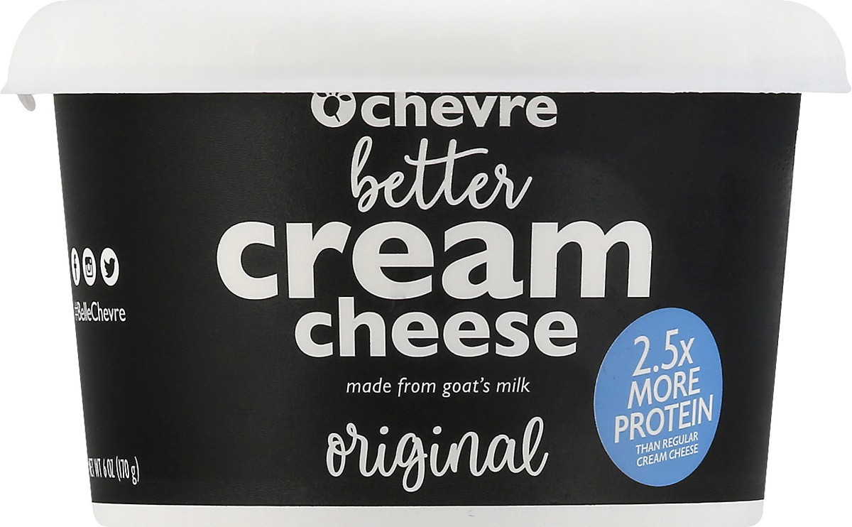 slide 6 of 9, Belle Chevre Cream Cheese, Original, 6 oz