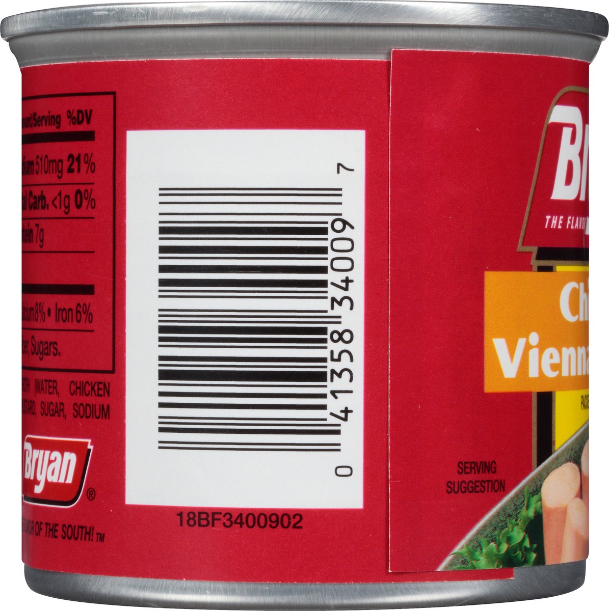 slide 10 of 12, Bryan Chicken Vienna Sausage, 4.6 oz