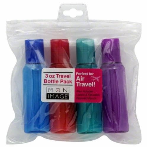 slide 1 of 1, Mon Image Travel Bottle Pack, 4 ct