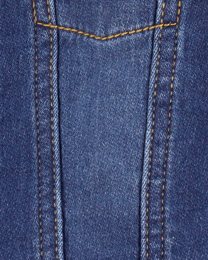 slide 3 of 3, Oshkosh Baby Classic Knit-Like Denim Jacket Dark Wash 3M, 1 ct