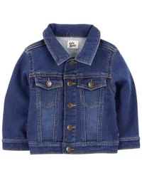 Oshkosh Baby Classic Knit-Like Denim Jacket Dark Wash 3M