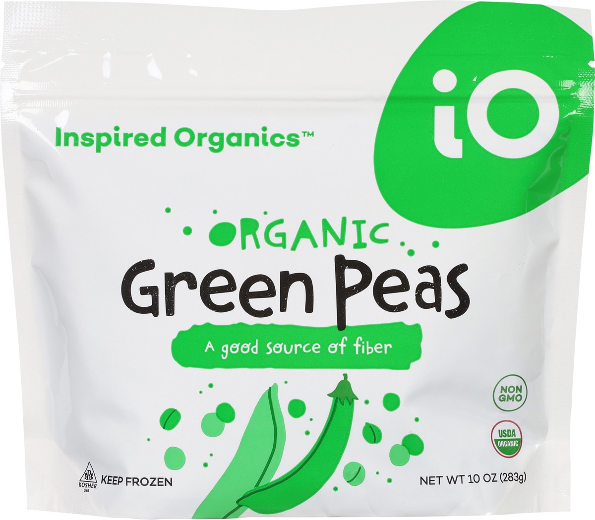 slide 8 of 11, Inspired Organics Organic Green Peas 10 oz, 10 oz