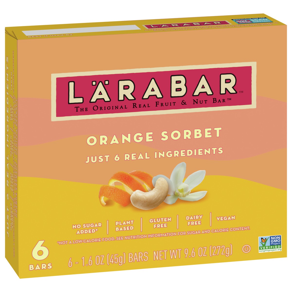 slide 8 of 11, LÄRABAR Orange Sorbet Mini Bars, Gluten Free Vegan, 6 ct, 6 ct