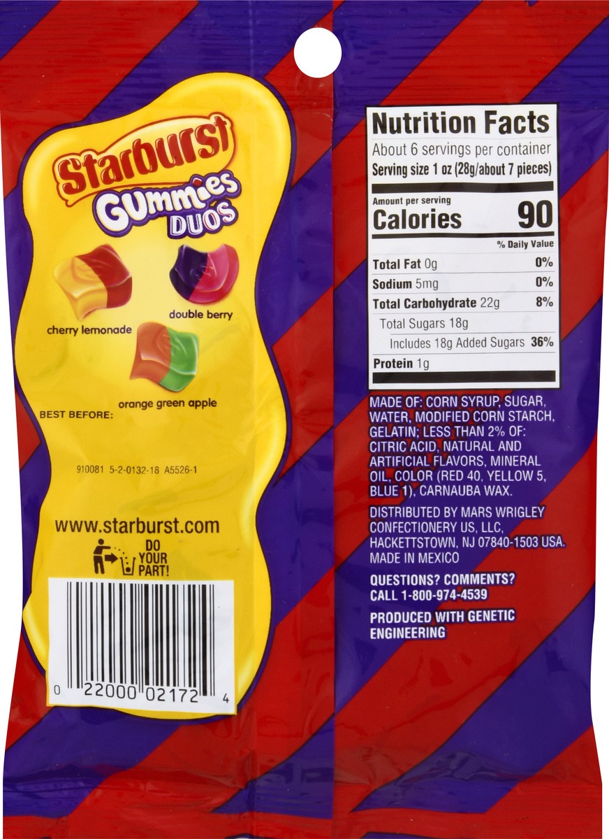 slide 4 of 9, STARBURST Duos Gummy Candy, 5.8 oz Bag, 5.8 oz