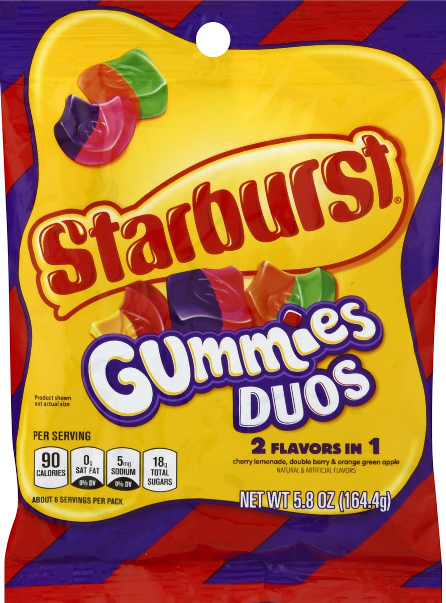 slide 6 of 9, STARBURST Duos Gummy Candy, 5.8 oz Bag, 5.8 oz