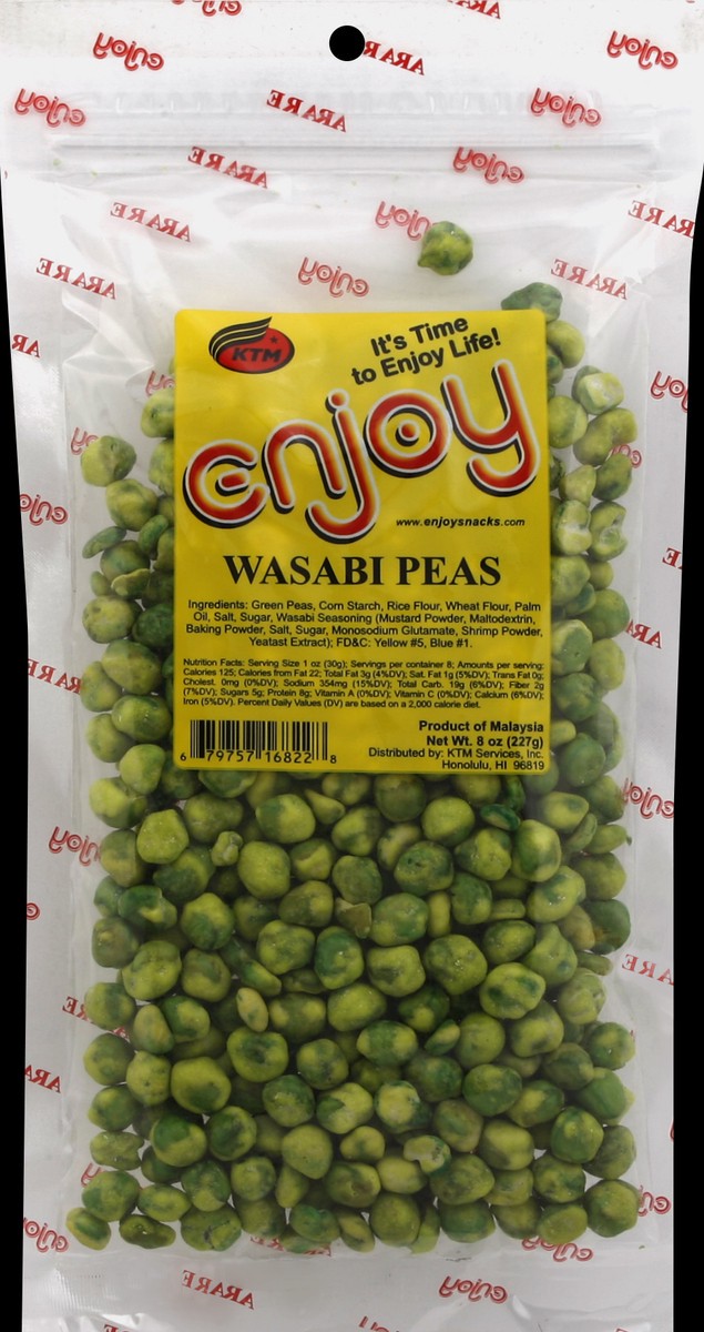 slide 3 of 3, Enjoy Wasabi Peas 8 oz, 8 oz