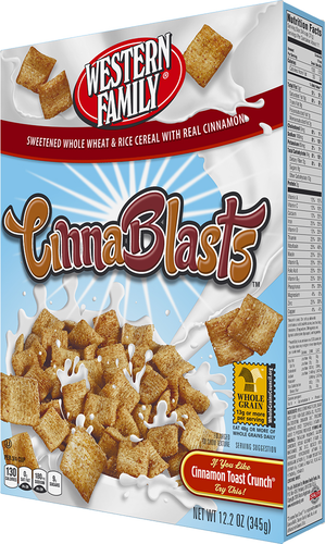 slide 1 of 1, Western Family Cinnablasts Cereal, 12.2 oz