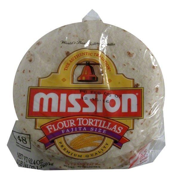 slide 1 of 1, Mission Fajita Tortilla, 48 ct