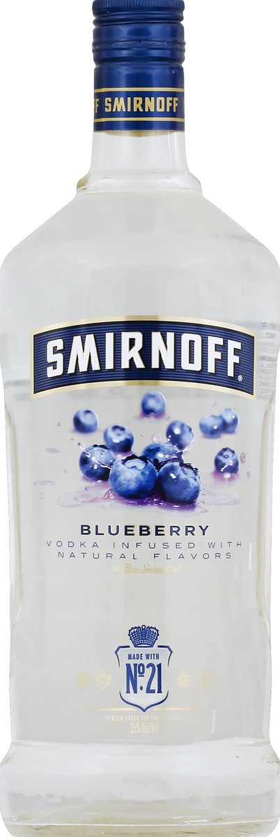 slide 2 of 2, Smirnoff Blueberry Vodka, 1.75 liter