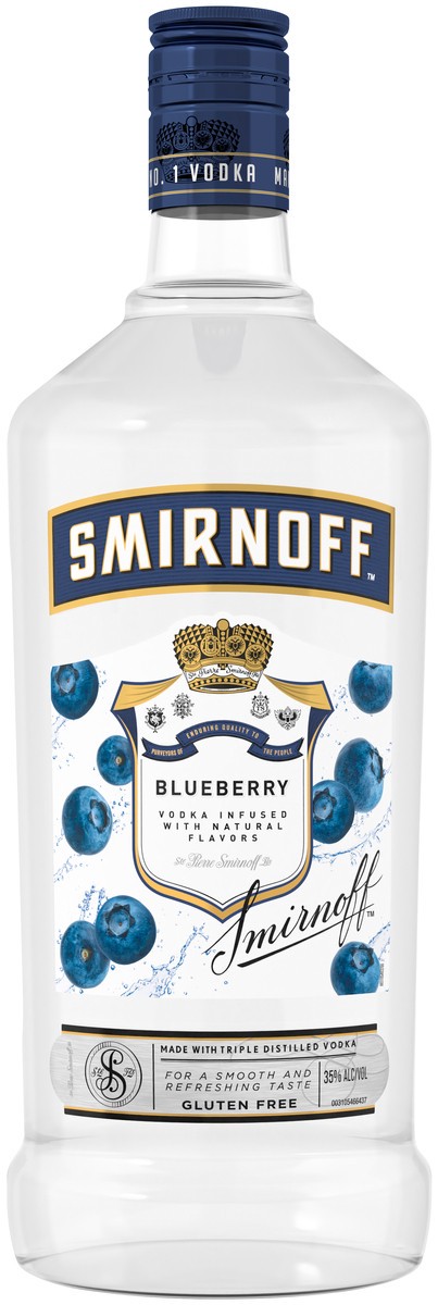 slide 1 of 2, Smirnoff Blueberry Vodka, 1.75 liter