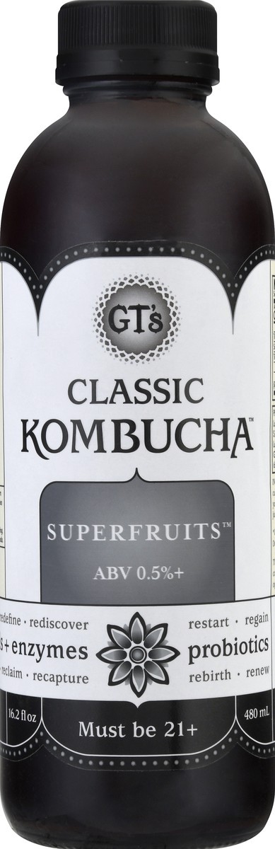 slide 3 of 12, GT's Classic Superfruits Kombucha - 16.2 oz, 16.2 oz