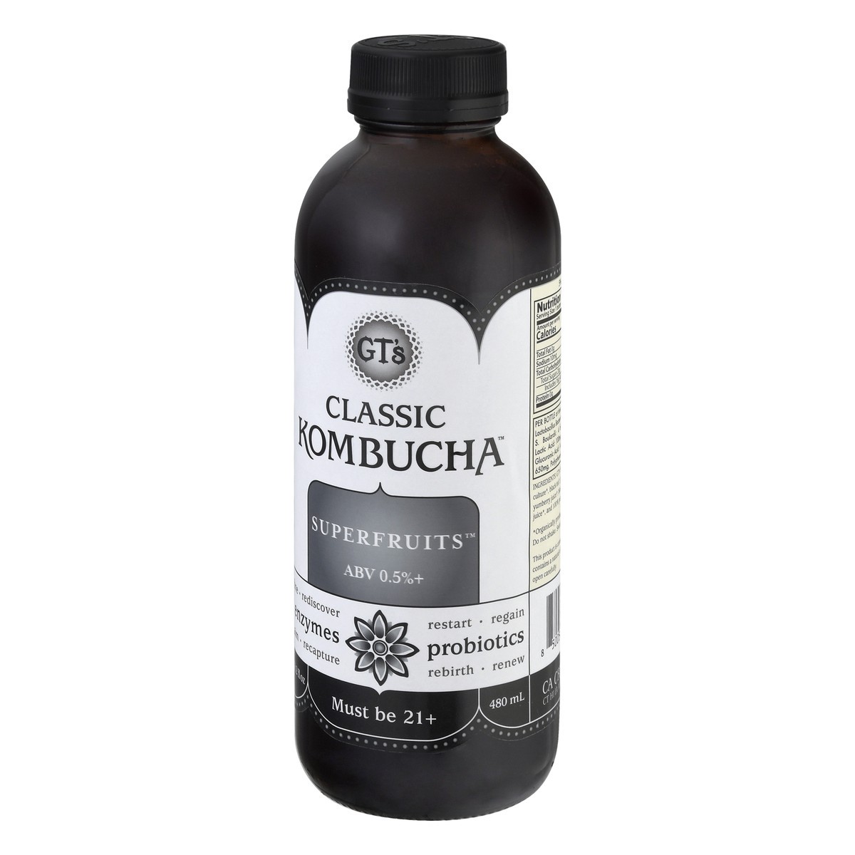 slide 9 of 12, GT's Classic Superfruits Kombucha - 16.2 oz, 16.2 oz