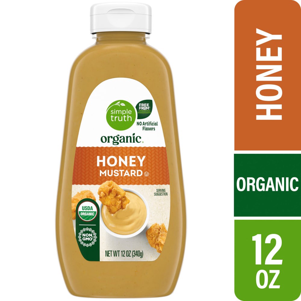 slide 1 of 5, Simple Truth Organic Honey Mustard, 12 oz